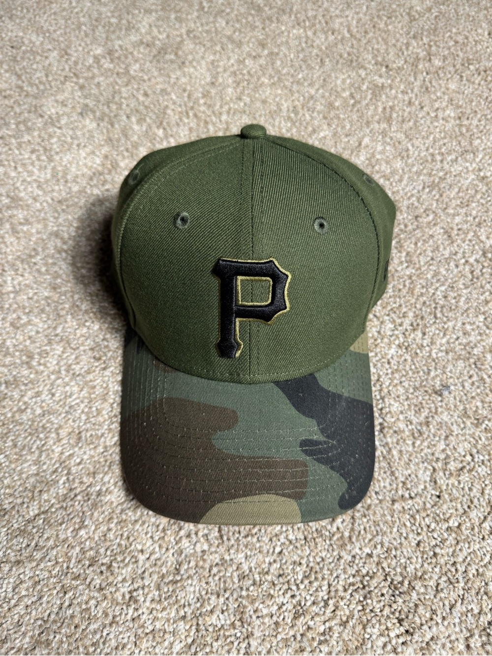 Pittsburgh Pirates Olive Green Camo Hat